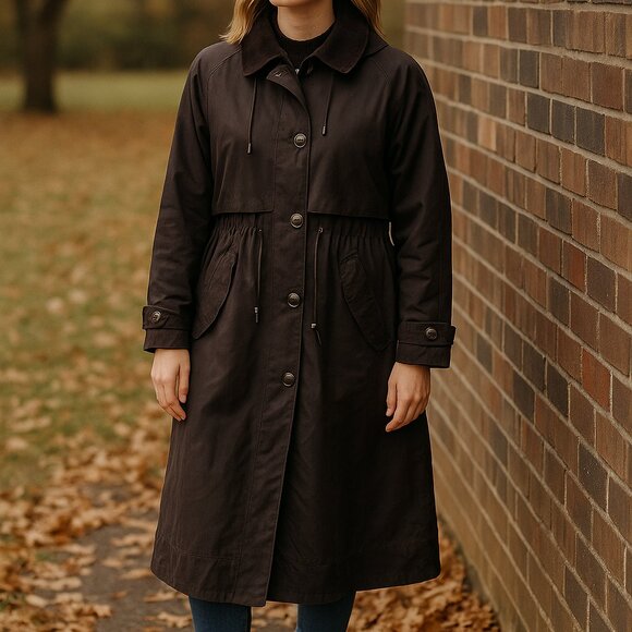 Barbour Mara Wax Jacket NWT Size 14 US 10 Modern Heritage Plaid Lined Coat  FLAW - Picture 1 of 14